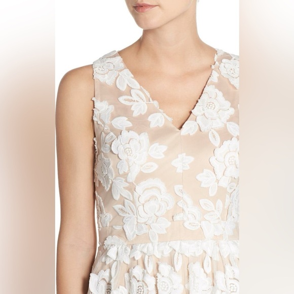Eliza J Embroidered Mesh Fit & Flare Dress | 12 NWT - Picture 13 of 13